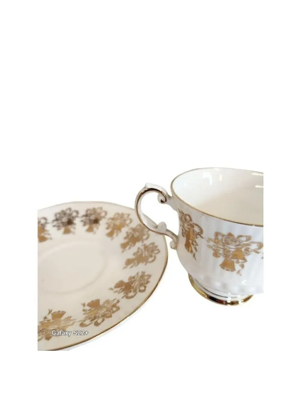 Elizabethan Staffordshire Hand Decorated 50th Anniversary Fine Bone China Tea Cu
